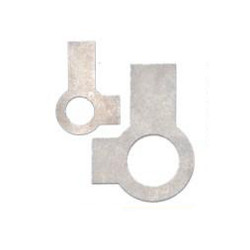Titanium Tab Washers with Short and Long Tab at Right Angles